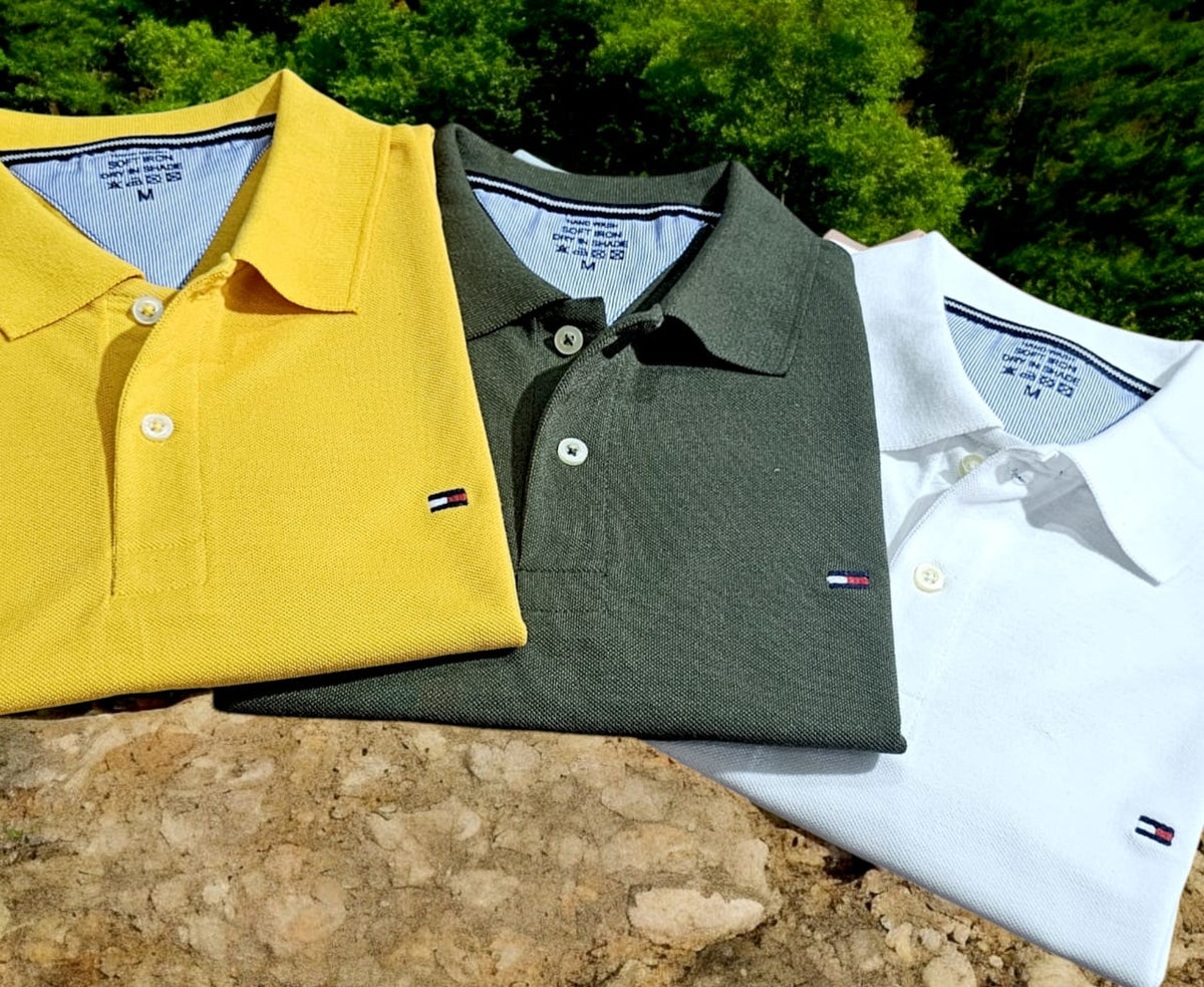 Men's Classic Polo Neck T-Shirt (Pack of 3)