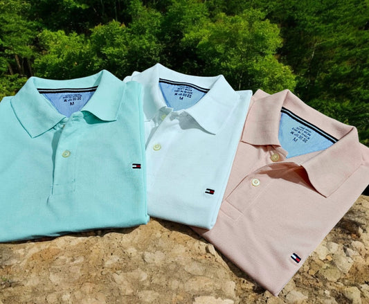 Men's Classic Polo Neck T-Shirt (Pack of 3)