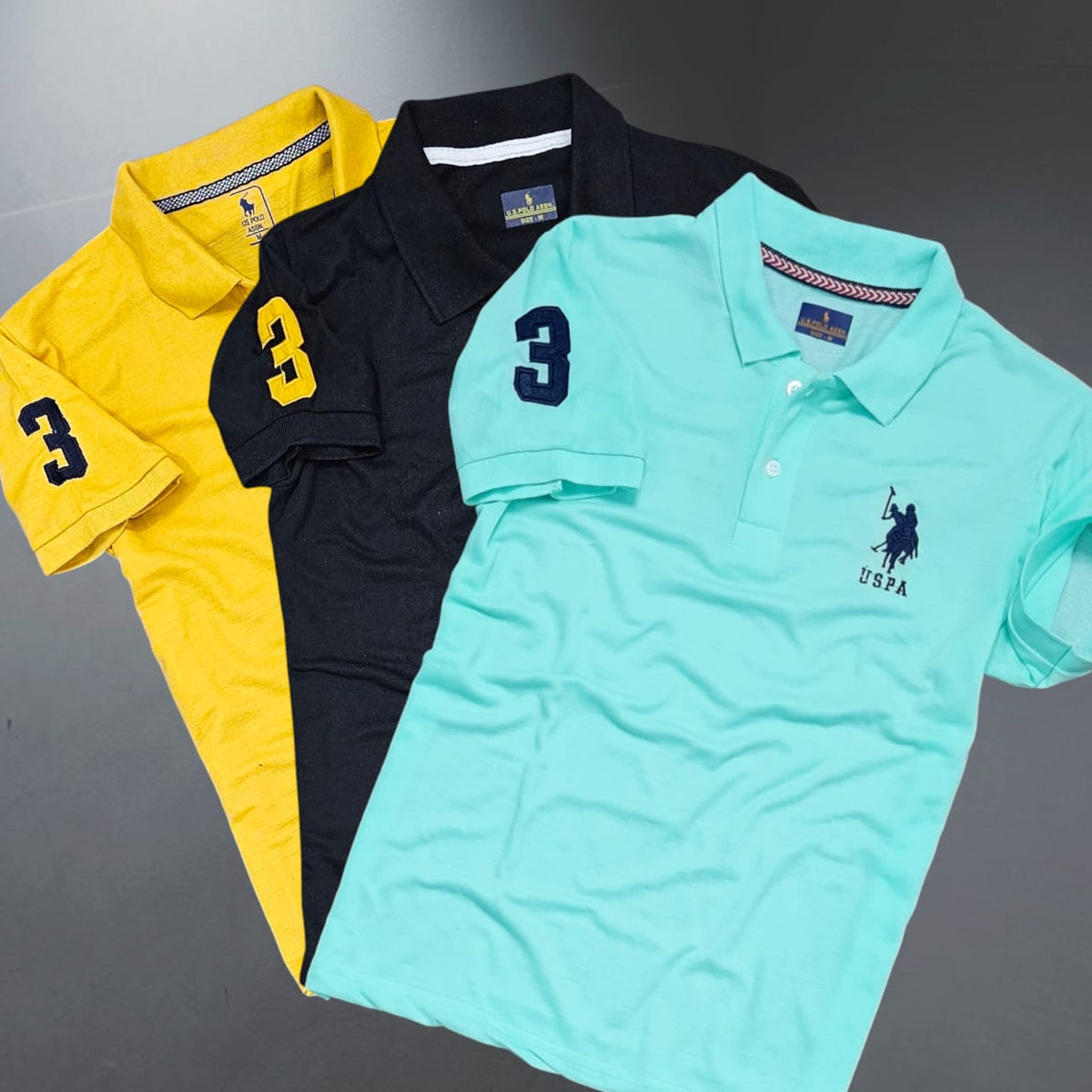 Men's Classic Polo Neck T-Shirt (Pack of 3)